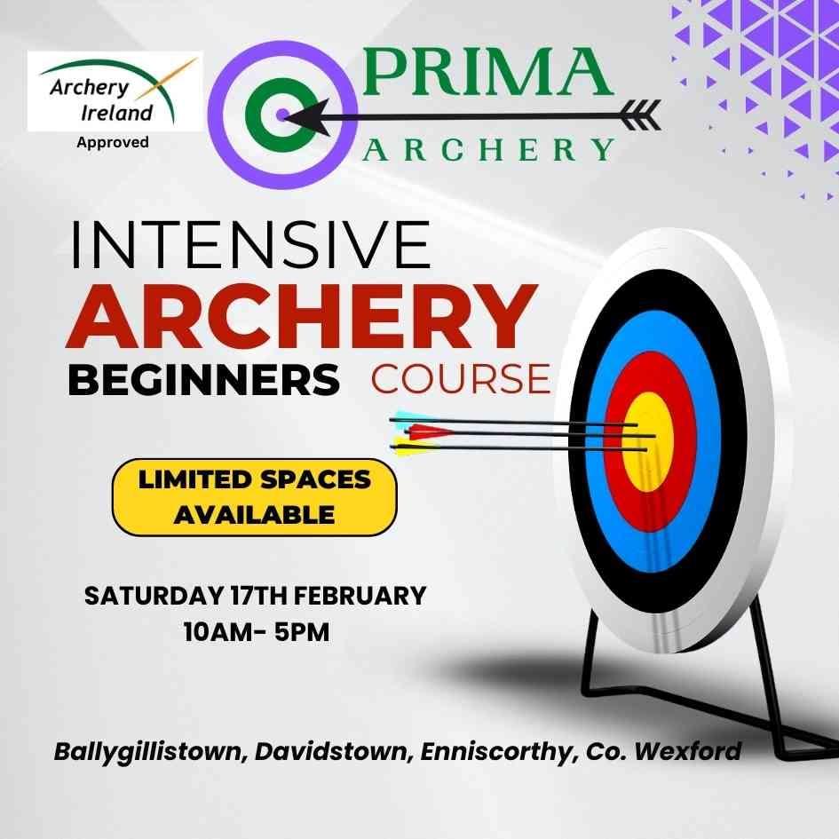 Intensive Archery Beginners Course Saturday 17th February Prima Archery   Design 1 3 